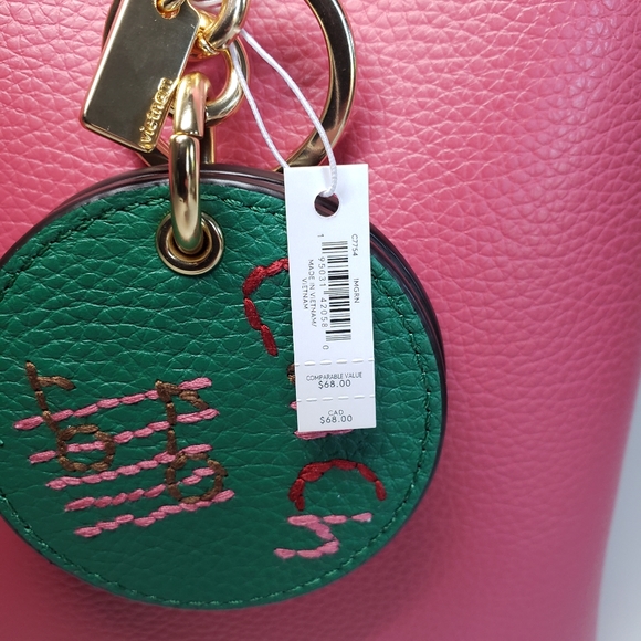 COACH | Mirror Bag Charm with Diary Embroidery Green - Picture 9 of 11